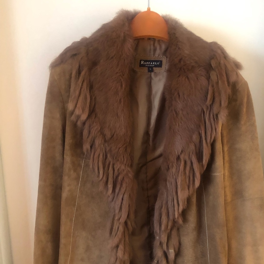Rafaello Suede & Fur Jacket